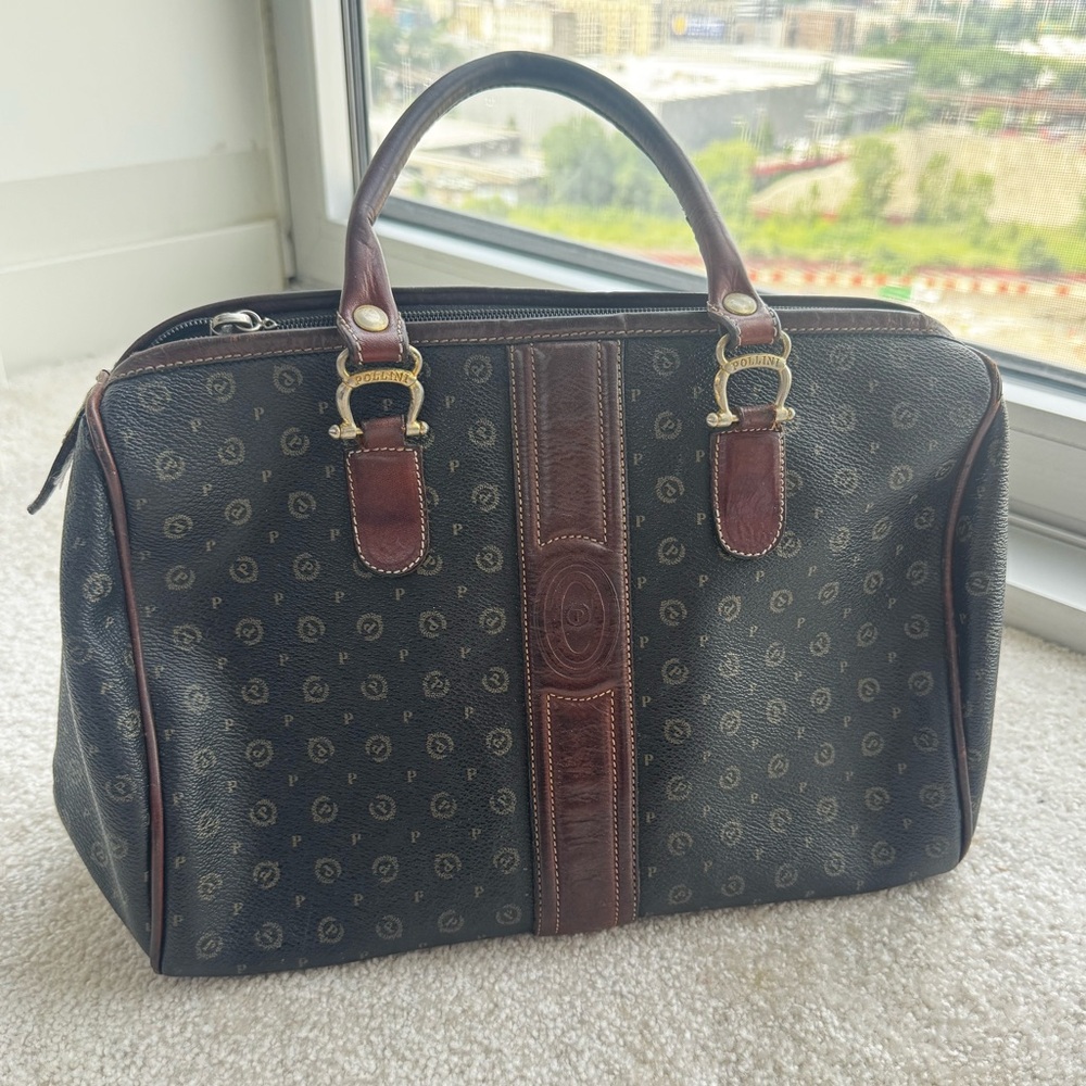 Vintage Pollini Monogram Doctor Bag – Made in Italy